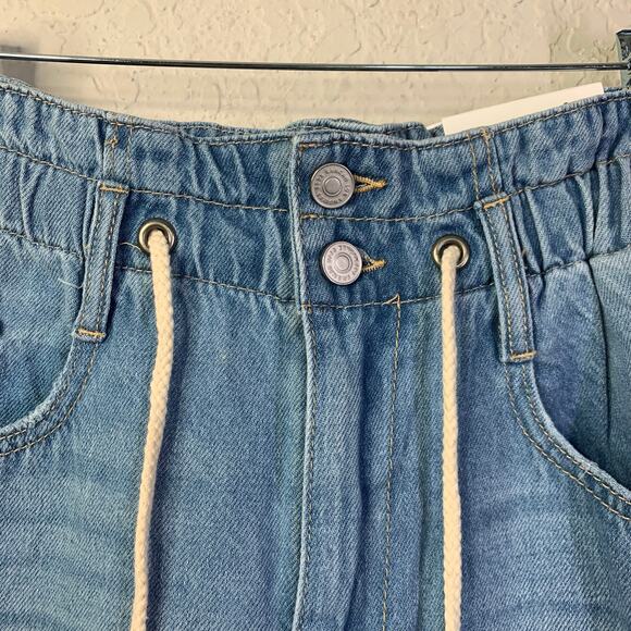 KANCAN Jeans 26 Brayan Ultra High Rise Wide Leg Elastic Waist W/Drawstring NWT - Picture 4 of 15
